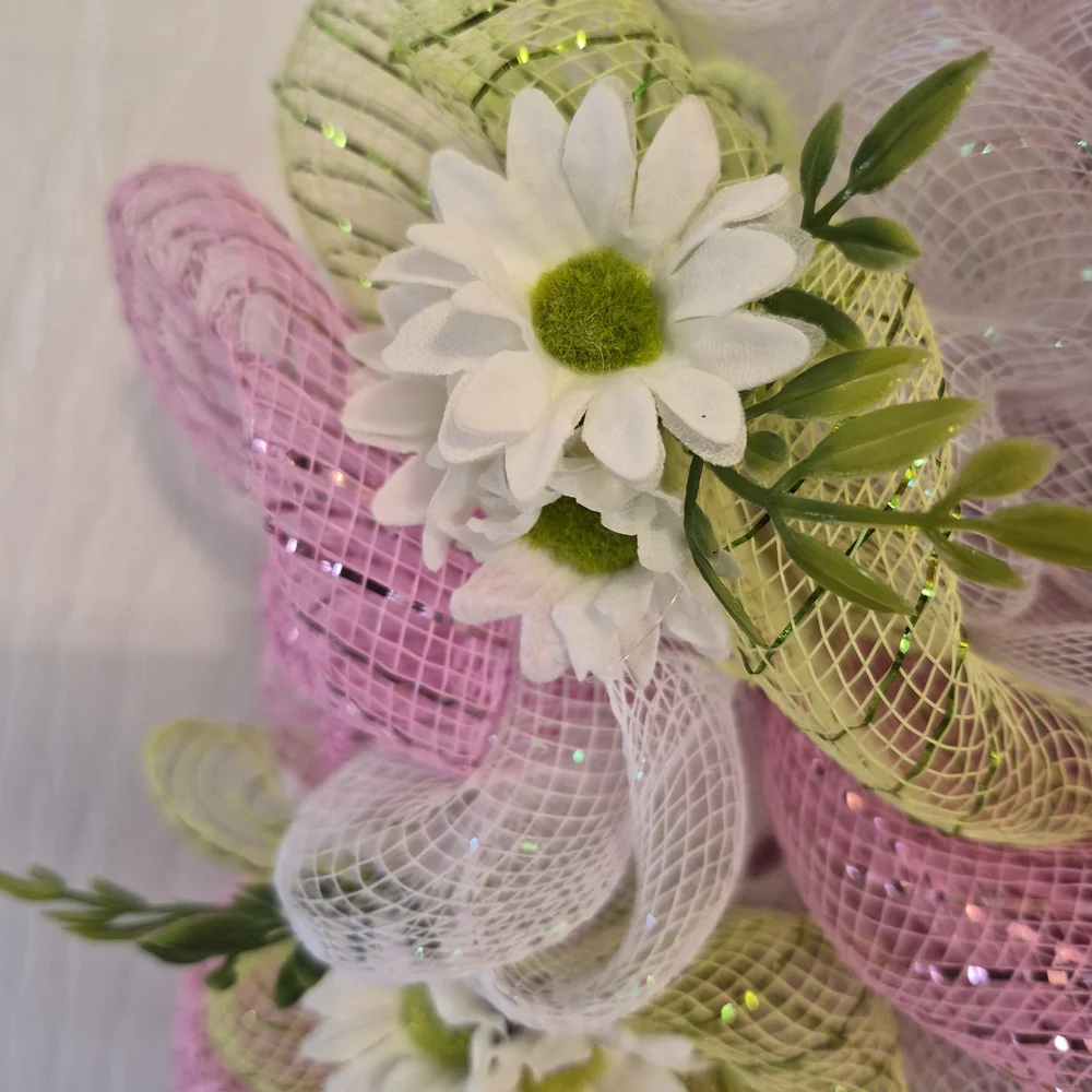 Welcome Wreath , Spring & Summer , Floral Door Decoration